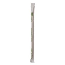 Eco Products EPSTPHA1025 Renewable And Compostable Pha Straws, 10.25", Natural