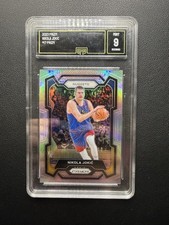2023-24 Panini Prizm #17 Nikola Jokic Prizms Silver GMA 9 Mint Denver Nuggets