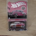 hot wheels 1:64 red line club '55 chevy bel air gasser pink white diecast car