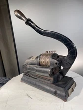 Antique cast iron American Perforating Company 19 Large Canceling Machine Works