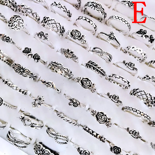 Wholesale 20Pcs mix Silver Gold Plate Alloy Fashion Rings Man Women Jewelry