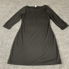 Old Navy Dress Womens Medium Black Long Sleeve Pullover Flare Stretch LBD Cute