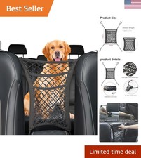 3-Layer Car Net Pocket Handbag Holder - Stylish Backseat Storage Solution