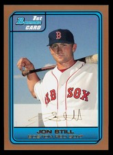 2006 Bowman Draft Picks & Prospects #DP27 Jon Still Draft Picks Gold Red Sox
