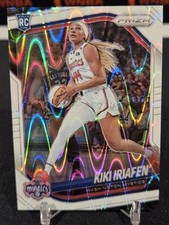 2025 Prizm WNBA - Kiki Iriafen #72 White Seismic Prizm (RC) Washington Mystics 
