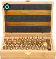 Watch Mainspring Winder Set 20pcs High Copper Watch Winding Tool Kit with Wo....
