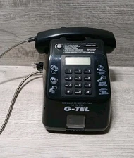 Vtg ELT Payphone Hotel Motel Lobby Desktop Coin Operated Phone st-888 No Key