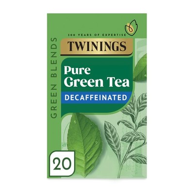 Twinings Pure Green entkoffeiniert 20 Teebeutel 20 Stück (1er Pack), grün 