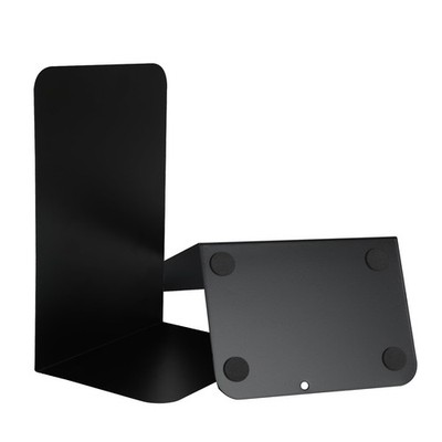 Metal Book Ends Bookend for Shelves Holder Black 