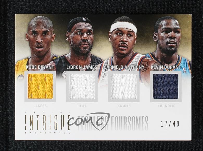 2012 Intrigue 17/49 Kevin Durant Carmelo Anthony Kobe Bryant LeBron James 0f6e