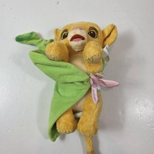 Disney Babies Lion King Plush Baby Simba with Leaf Blanket Disney Parks