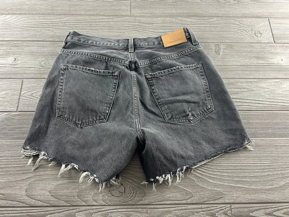 Pantalones Cortos de Denim Citizens Of Humanity Corte Para Mujer Talla 29 Gris Botón Mosca Foto 3 de 4