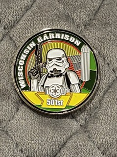 star wars 501st legion challenge Coin Wisconsin Garrison V2 silver