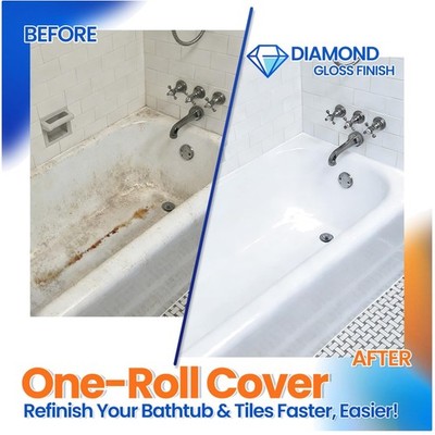 White Bathroom Tile Paint - Waterproof Formula