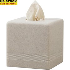 Elegant Resin Tissue Box Holder Home Office Stylish Decoration Utility New