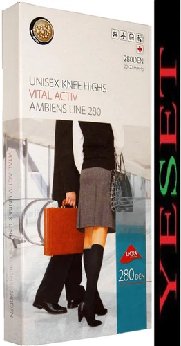 Compression Stockings Support Stockings Knee Highs Travel Cotton Black