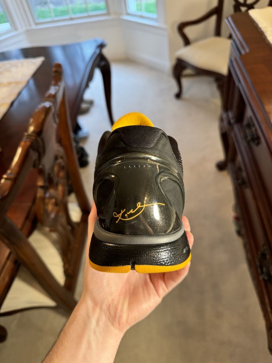 Nike Zoom Kobe VI 6 Black Del Sol 429659 002 Black Yellow Nike Zoom Kobe VI 6 Black Del Sol 429659 002 Black Yellow