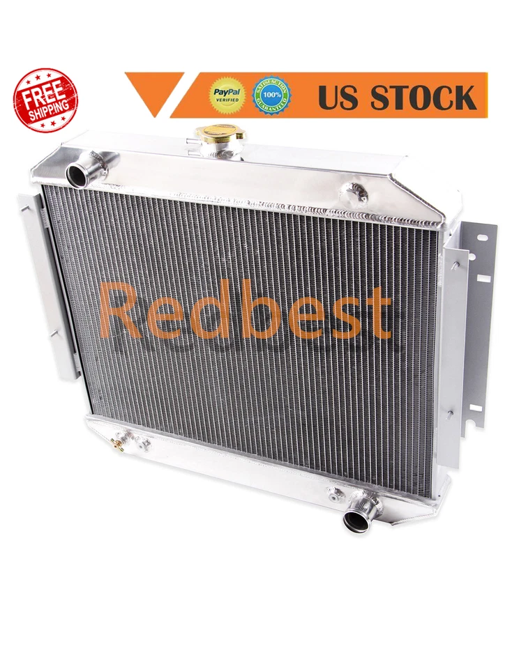 Radiador de 3 filas para camioneta Dodge Ramcharger D100 B100 D200 1970-1979 1978 V8 Foto 2 de 4