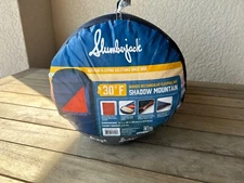 SLUMBERJACK-35" x 88" Oversized Shadow Mountain 30-Degree Hooded Sleeping Bag