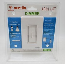 White Dimmer Light Switch Single Pole /Led /Halogen/Incandescent Full Dimming