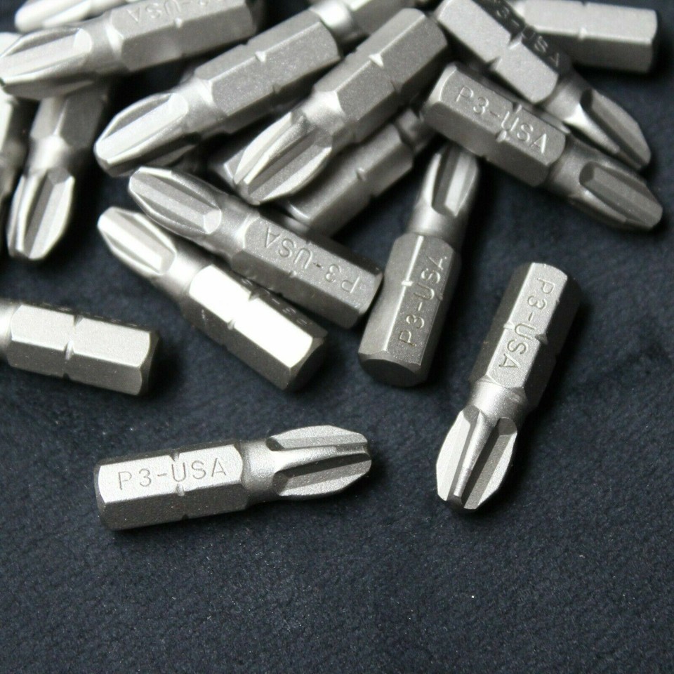 20 x Bosch Screwdriver Bits Philips PH3. 25mm Length. Made in USA