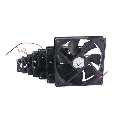 Lüfter Gehäuselüfter Radial Silent 12V 24V für PC Computer leise 40mm-120mm - Bild 5 von 19