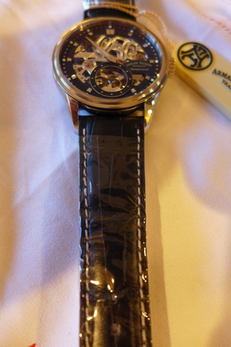 NIB Armand Nicolet LS8 Skeleton Manual Winding Watch, Limited Ed, MSRP: $9900 - Picture 17 of 18