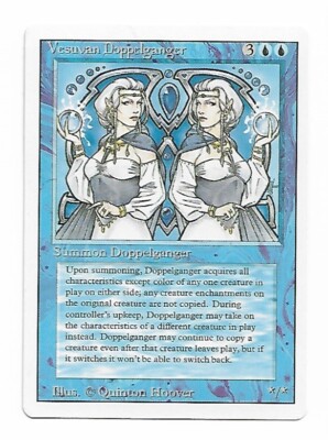 Magic the Gathering ~ MTG ~ 1x Vesuvan Doppelganger ~  MP ~ REVISED