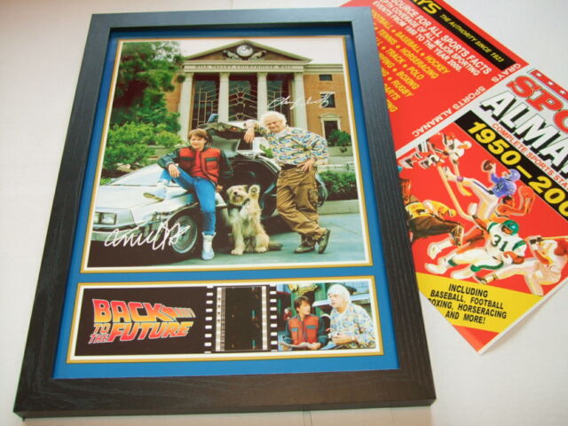 BACK TO THE FUTURE FILM CELL FRAMED+FREE ALMANAC 11