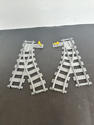 LEGO City Train Track Lot - 1 Switch Point Right (53404) and Left (53407) LE4