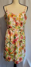 NEW J Crew Floral Sundress Multicolor Tropical Print Mini V-neck Spaghetti 12 L