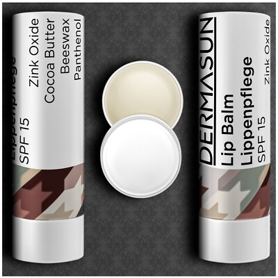 Lip Balm Lippenstift 5% Vitamin B5 Panthenol SPF Lippen Balsam gegen Lippenrisse