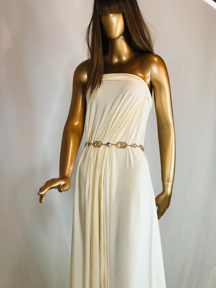 LOT Designer Fabric Essentials Cotton Spandex Stretch Cream Solid Lycra Elastic - Image 4 of 4