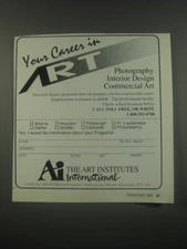 1991 The Art Institutes International Advertisement - Your career in Art