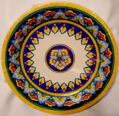 BLUEINK Set of 36 Dessert Size Paper Plates, NEW