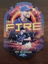 Max Scherzer 2022 Topps Fire On Fire Insert Die-Cut #EF-21 New York Mets