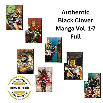 Authentic Black Clover Manga Vol 1-7 Loose Unit English By Yuki Tabata