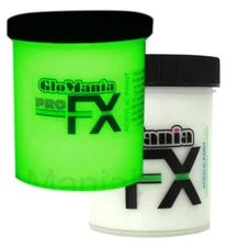 Neutral White Glows GREEN in the Dark Paint 1-2oz pots luminous, black light