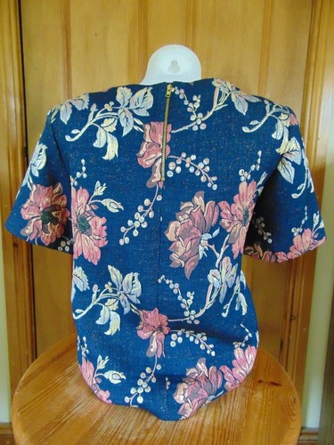 Per Una Suit Skirt and top suit Blue pink floral mix separates Size 10 Used VGC - Picture 3 of 4