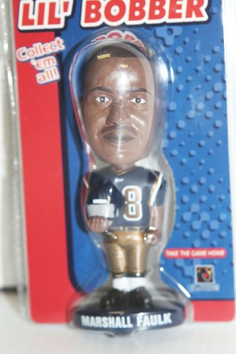 Marshall Faulk St. Louis Rams Lil’ Bobber Bobblehead Little NFL Collectible NIP - Picture 2 of 6