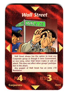 Wall Street Card Unlimited INWO Illuminati New World Order Game | eBay