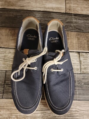Men's Deck Boat Shoes Clarks Sz 9.5 Blue Casual 13291 for