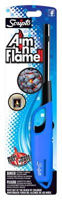 Scripto Multi Purpose Aim'n Flame II Lighter (Random Color) 1 Pack Stretch Light