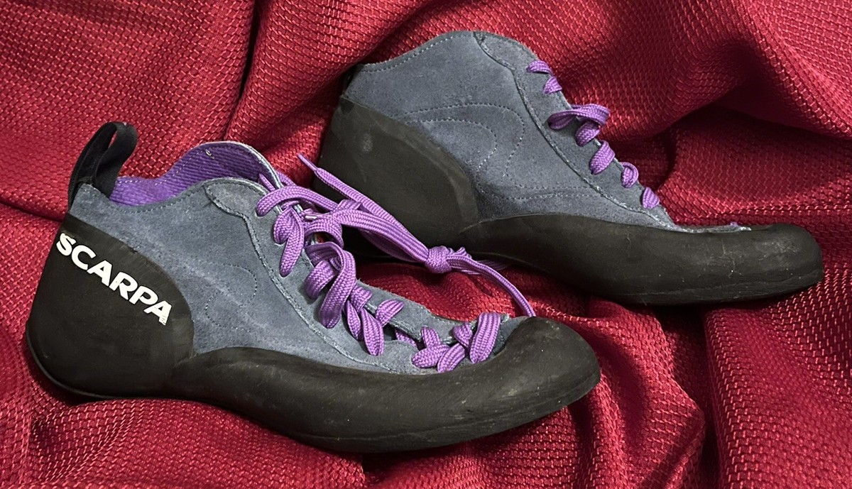Scarpa Dark Purple Suede Lace-Up Hiking Boots with Gray Laces SCARPA | RIBELLE CROSS 2 MID GTX WOMEN main image 2