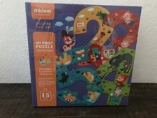 NEW My First Puzzle 12345 Story 5 Puzzles 15 Pieces Complete Colorful Numbers