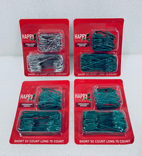 Lot Of 4 New - Happy Holidays 200 Short/300 Long Ornament Hooks, 500 Total