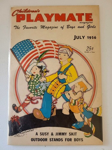 3 1956 Beautiful CHILDREN'S PLAYMATE Magazines Like New April July Aug Vintage - Imagen 4 de 7