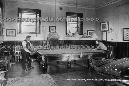 Swq-23 Billiards, Smoking Room, Abbotsview, Galashiels, Scotland. Photo - Picture 1 of 1