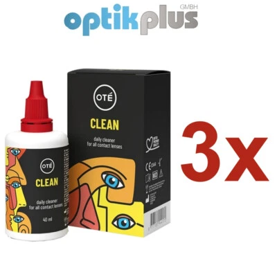 Oté  Ote Clean Reiniger - für harte und weiche Kontaktlinsen - 3 x 40ml [1406] - Bild 1 von 2