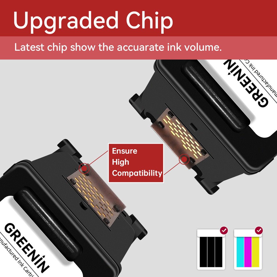 Replacement Canon PG-260 CL-261 XL Ink Cartridges 2-Pack - High Yield: 1 Black & 1 Tri-Color